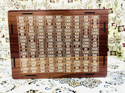 8mm High Quality Acralic Umrah Saving Box - ( Unassebled ) Self Assembled Easily